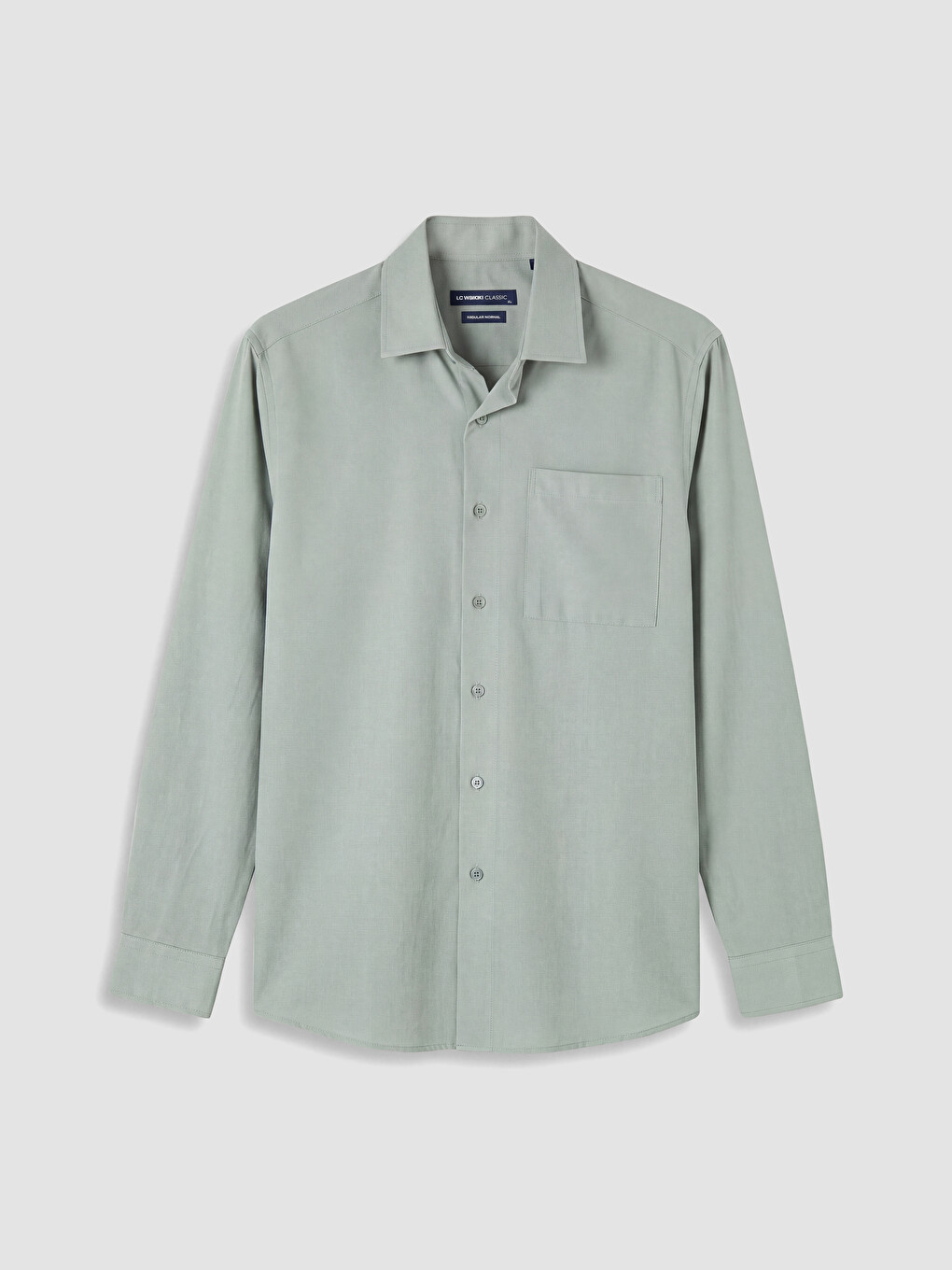 Yeşil Regular Fit Gabardin Erkek Gömlek