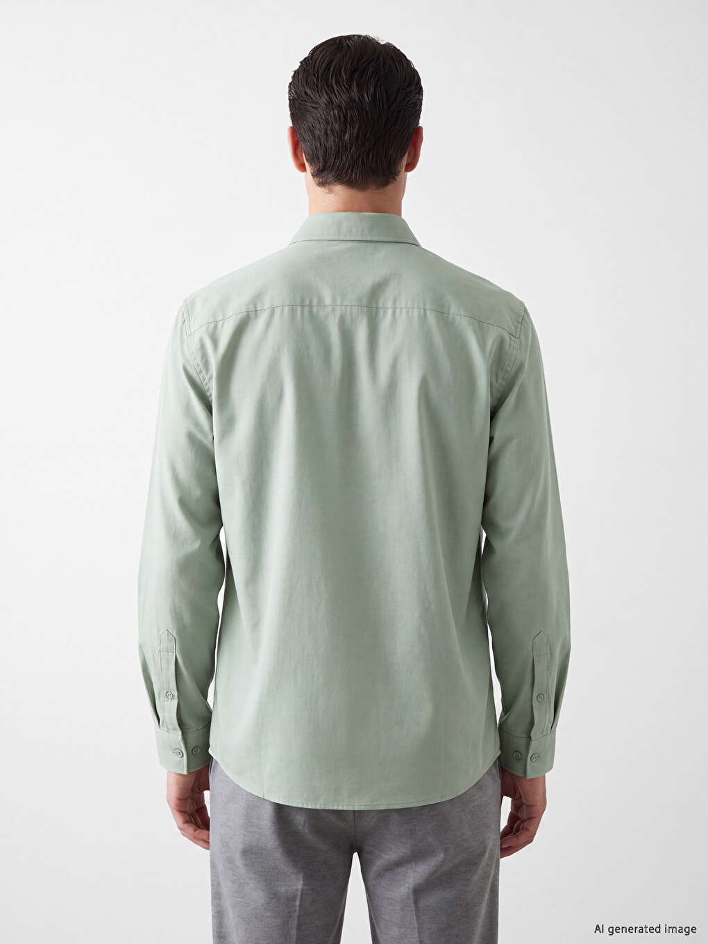 Regular Fit Gabardine Men's Shirt-2