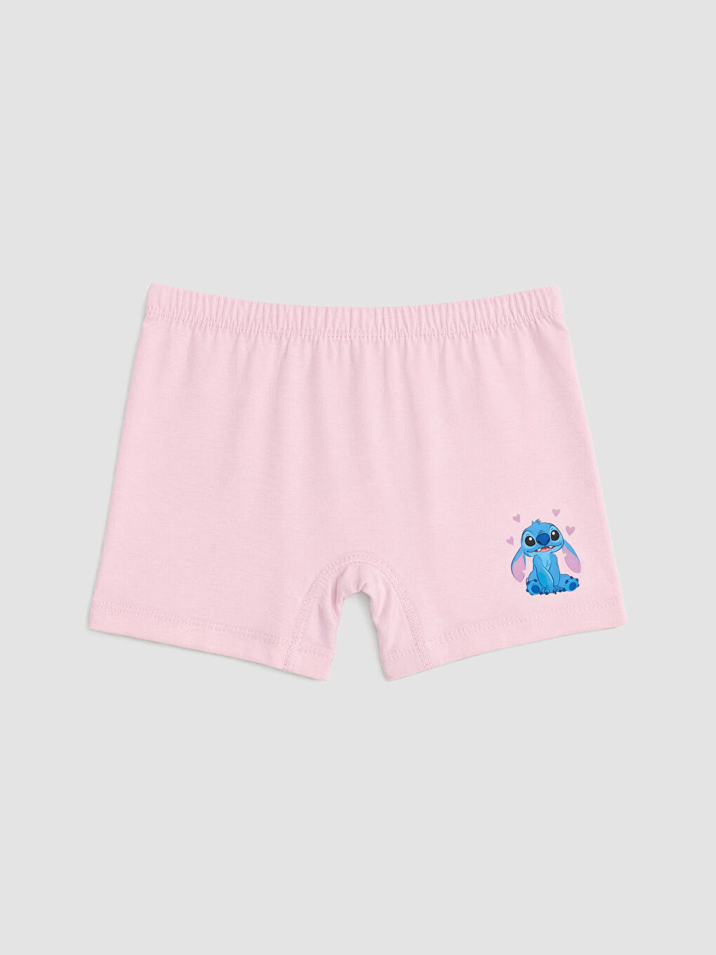 Pembe Stitch Baskılı Kız Çocuk 3'lü Boxer-3