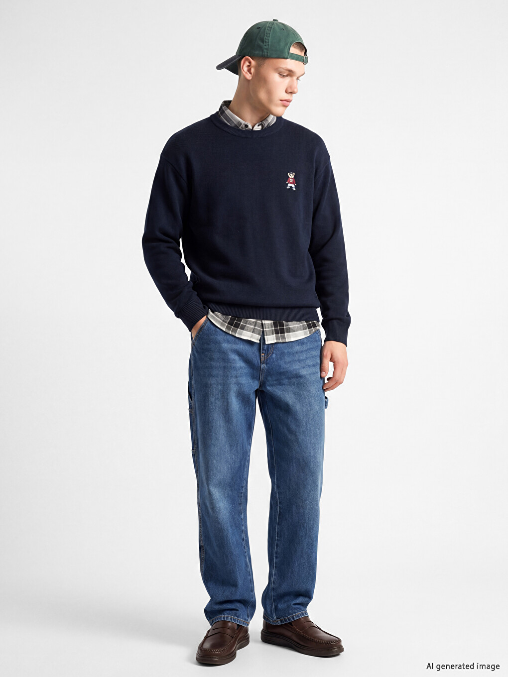 İndigo 710 Loose Fit Erkek Jean Pantolon-1