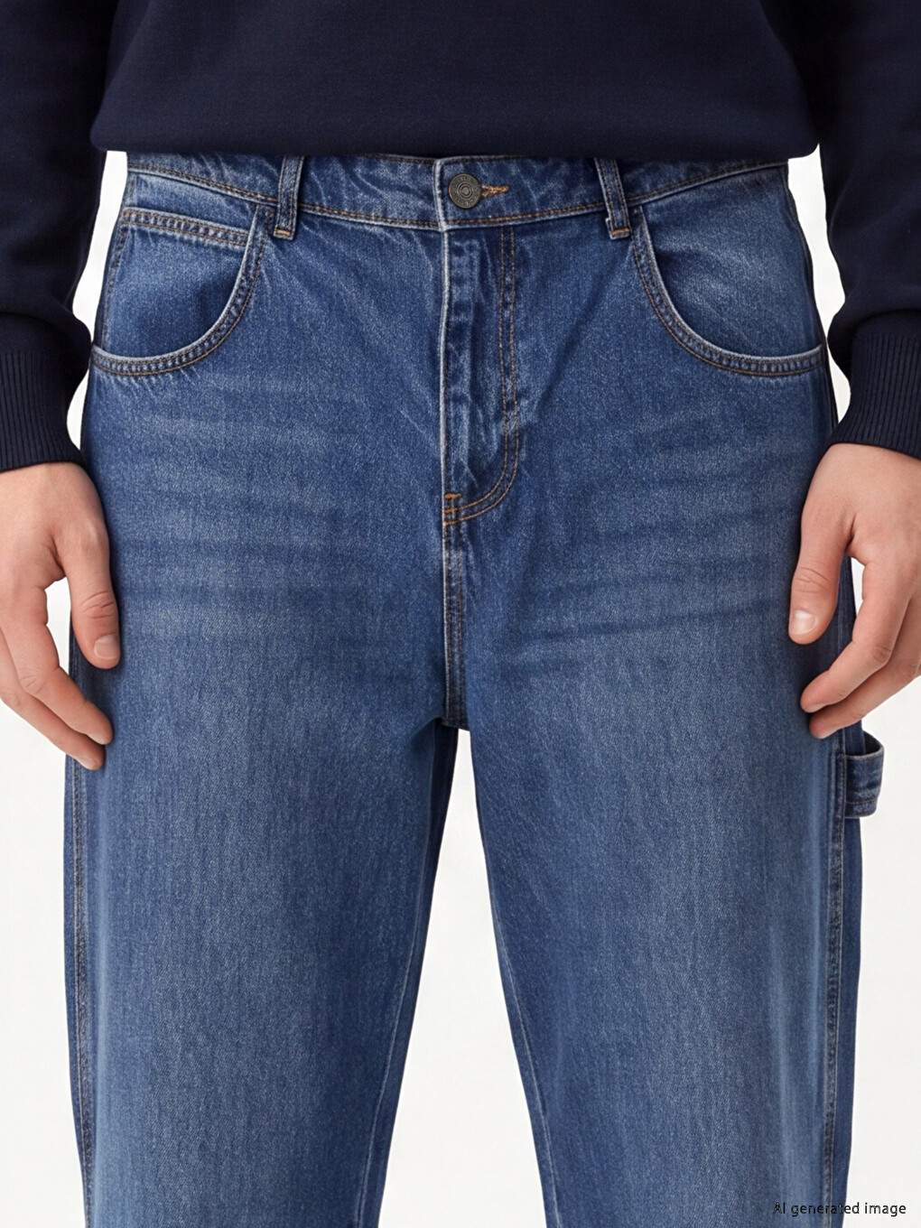 İndigo 710 Loose Fit Erkek Jean Pantolon-2