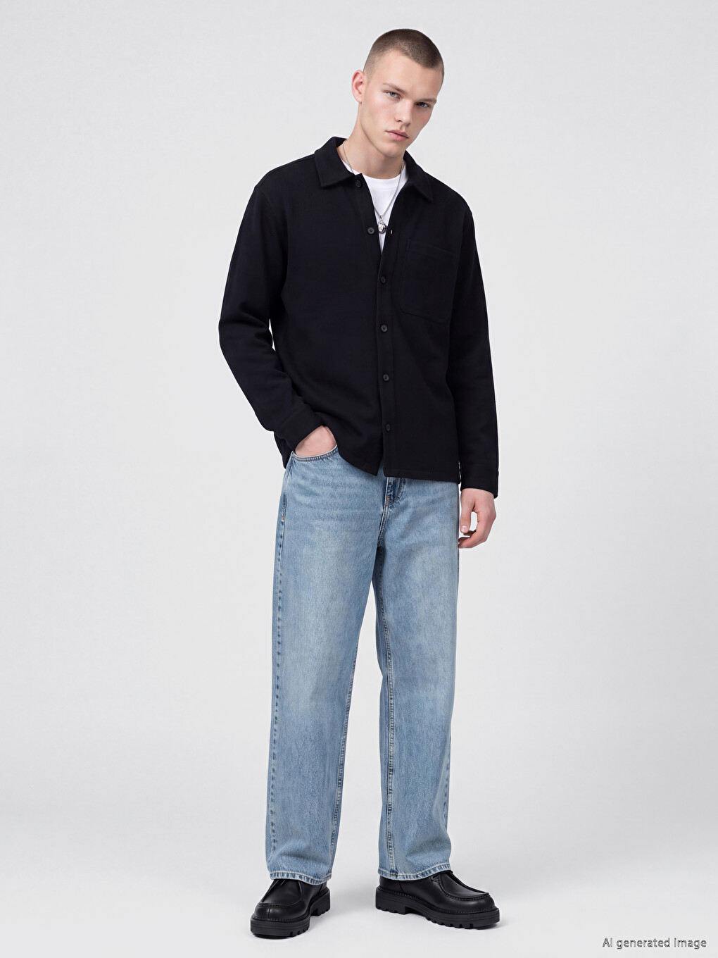 İndigo 710 Loose Fit Erkek Jean Pantolon-1