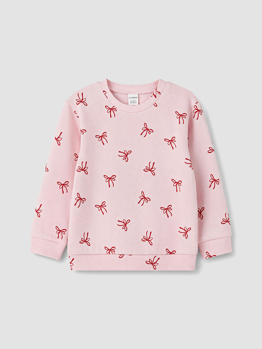Patterned Frilled Girls' Sweatshirt 2 Pack-1