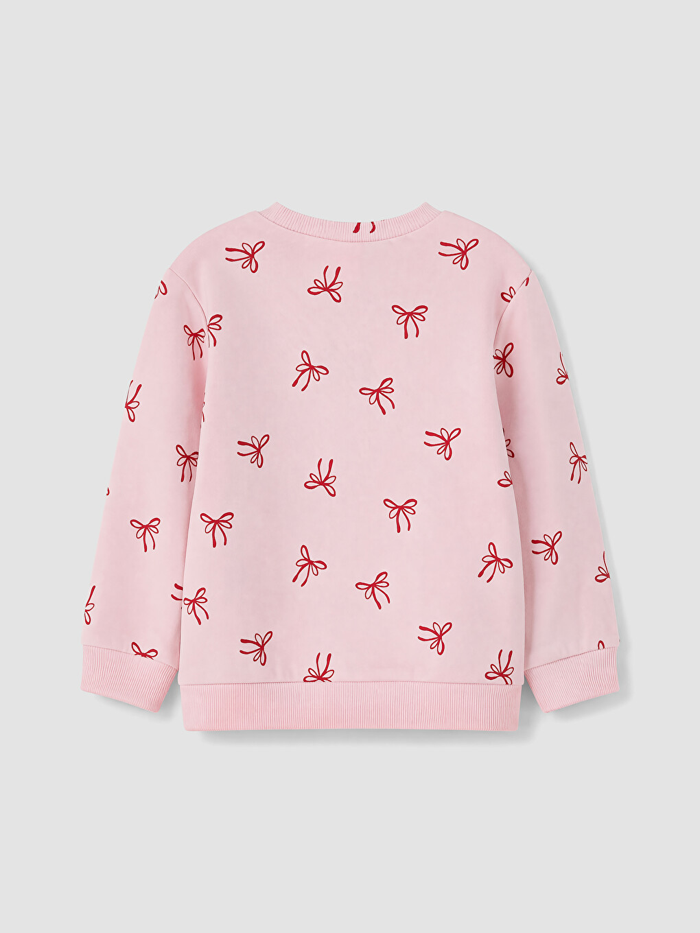Patterned Frilled Girls' Sweatshirt 2 Pack-3