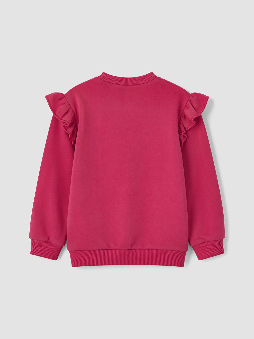 Patterned Frilled Girls' Sweatshirt 2 Pack-6