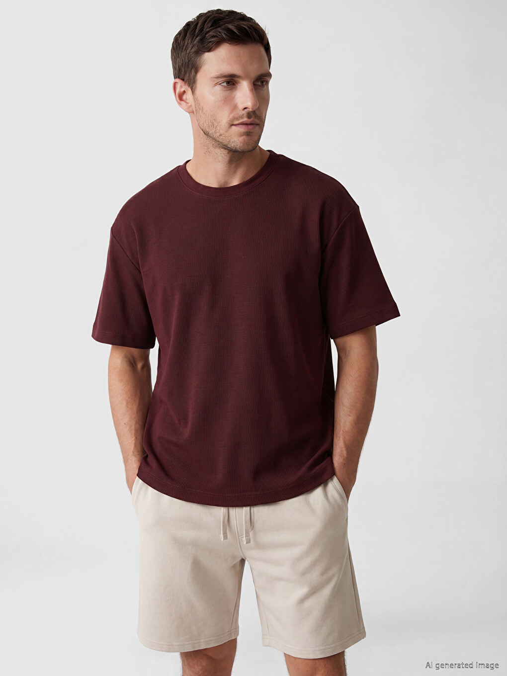 Man Bordeaux T-shirt
