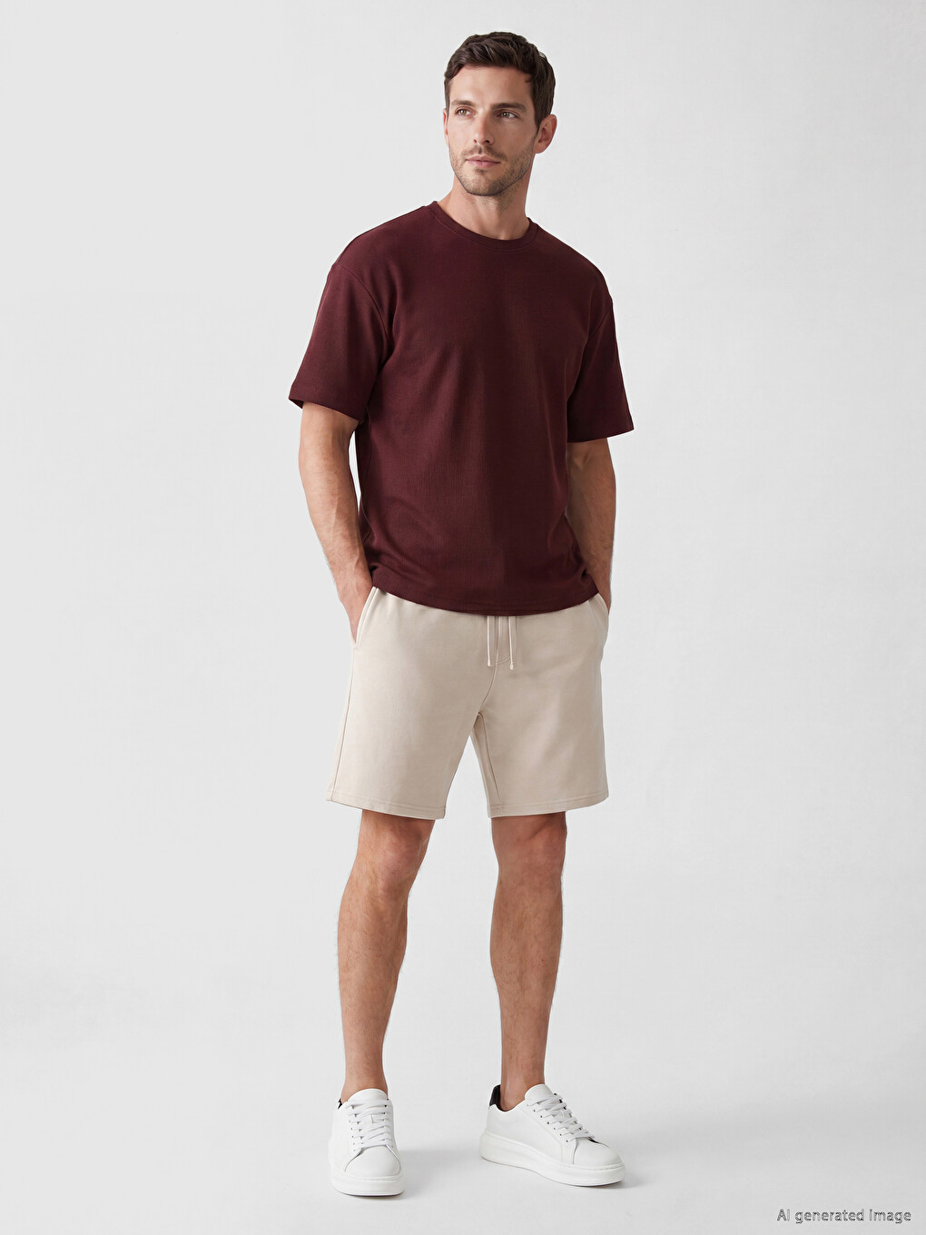 Man Bordeaux T-shirt-1