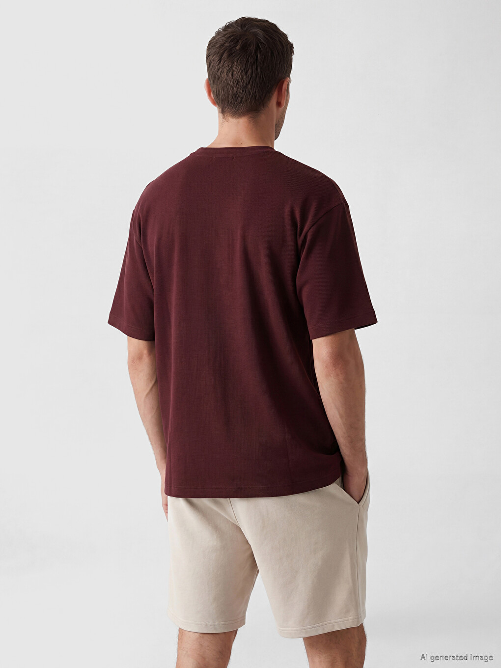 Man Bordeaux T-shirt-2