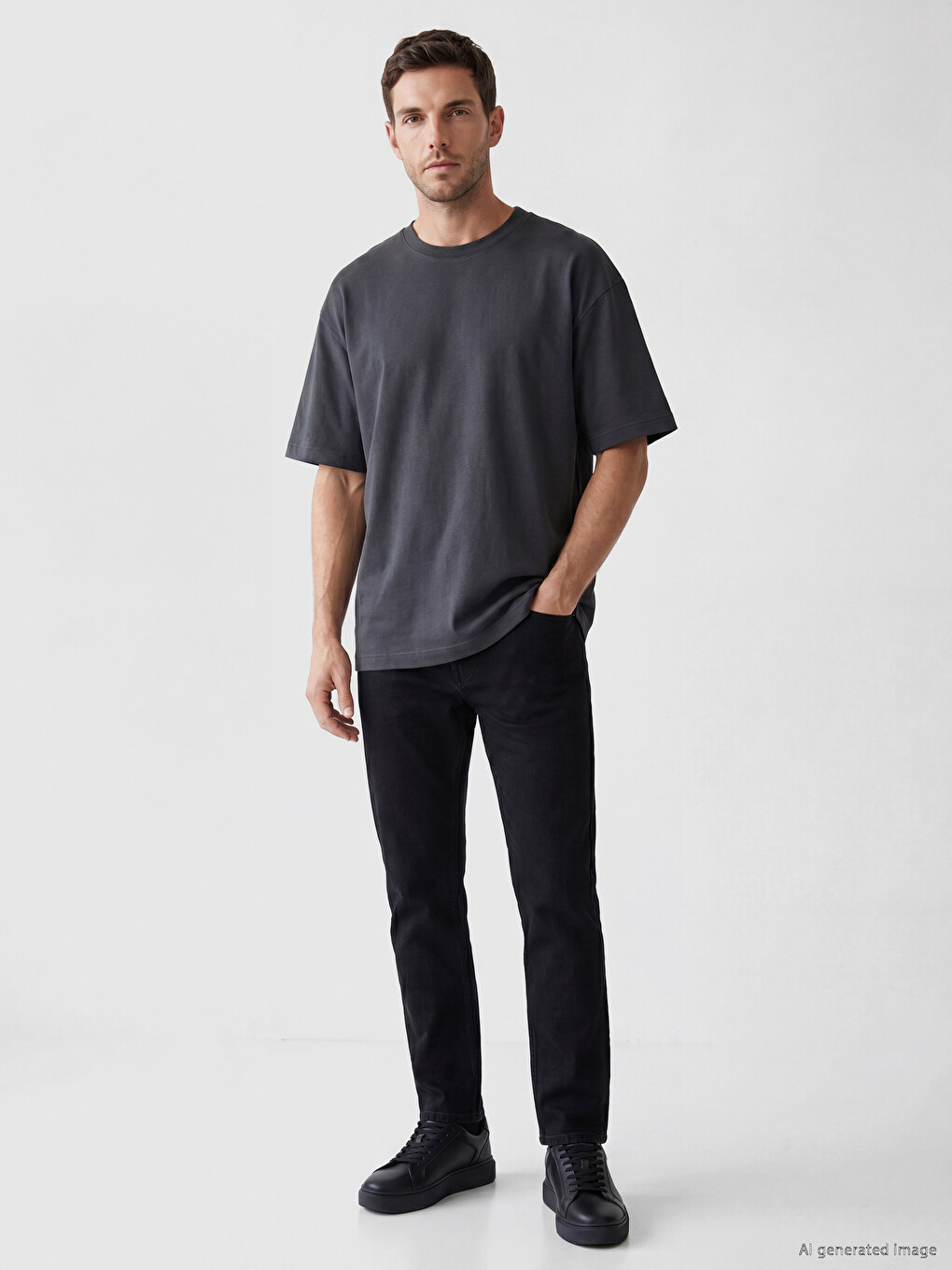 Man Anthracite T-shirt-1