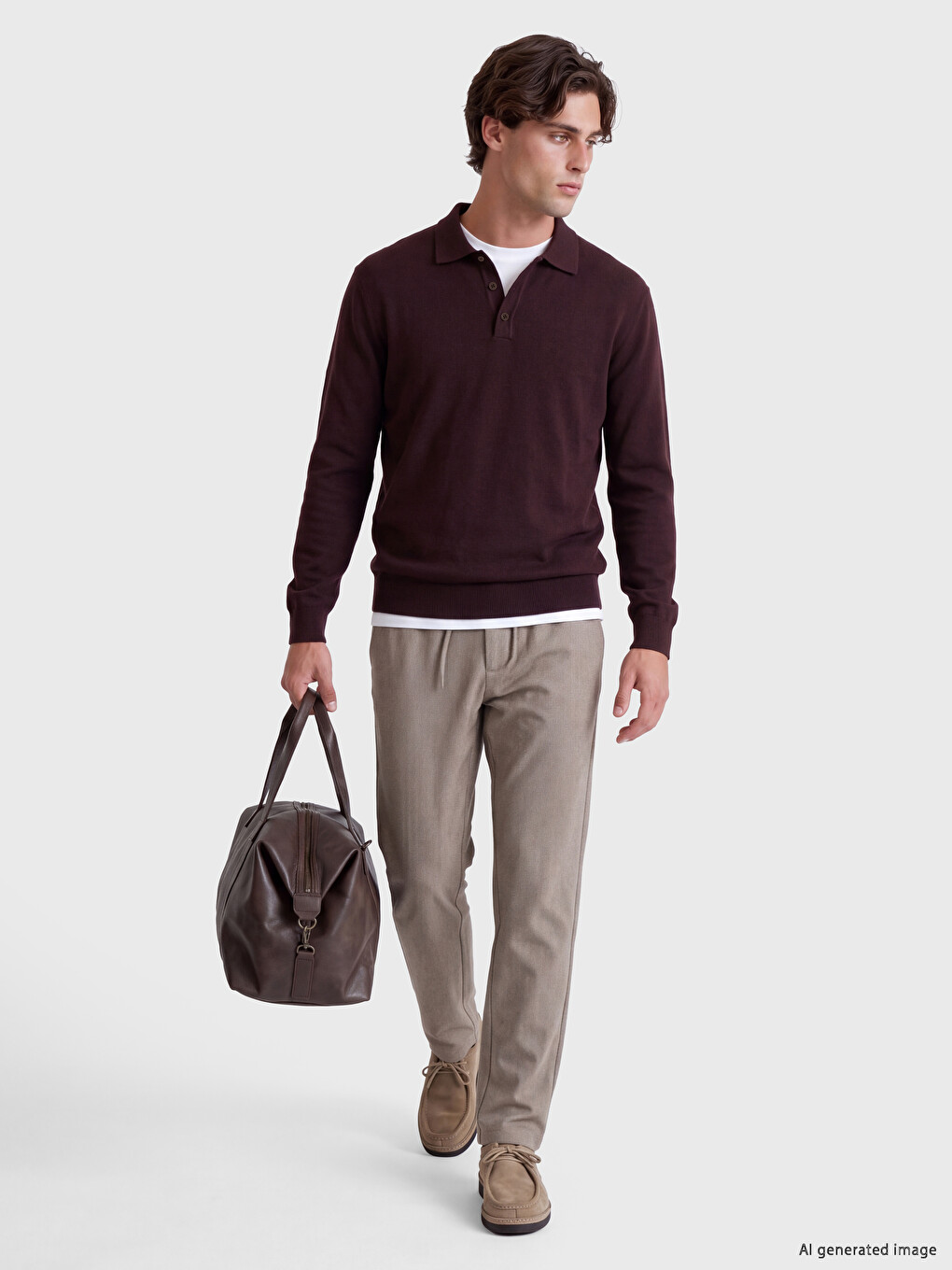 Man Plum Sweater-1