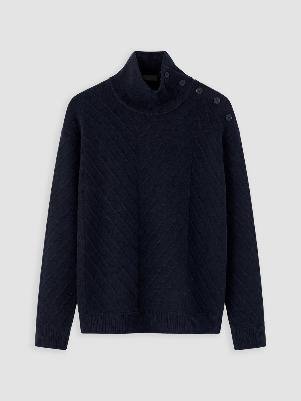 Turtleneck Patterned Men's Knitwear Sweater-4