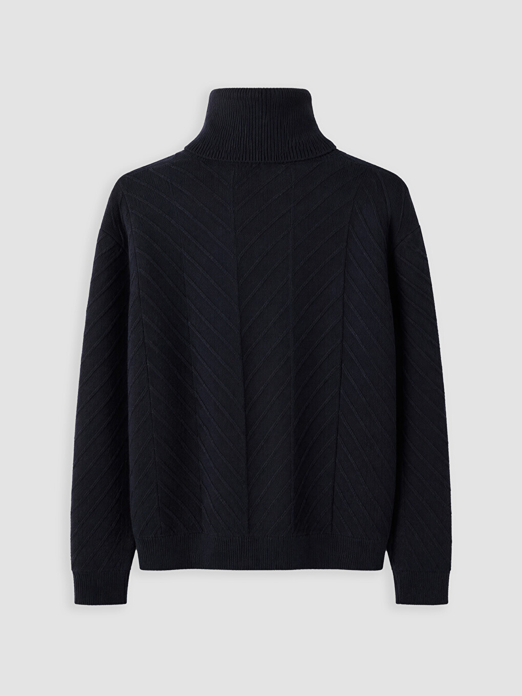 Turtleneck Patterned Men's Knitwear Sweater-6