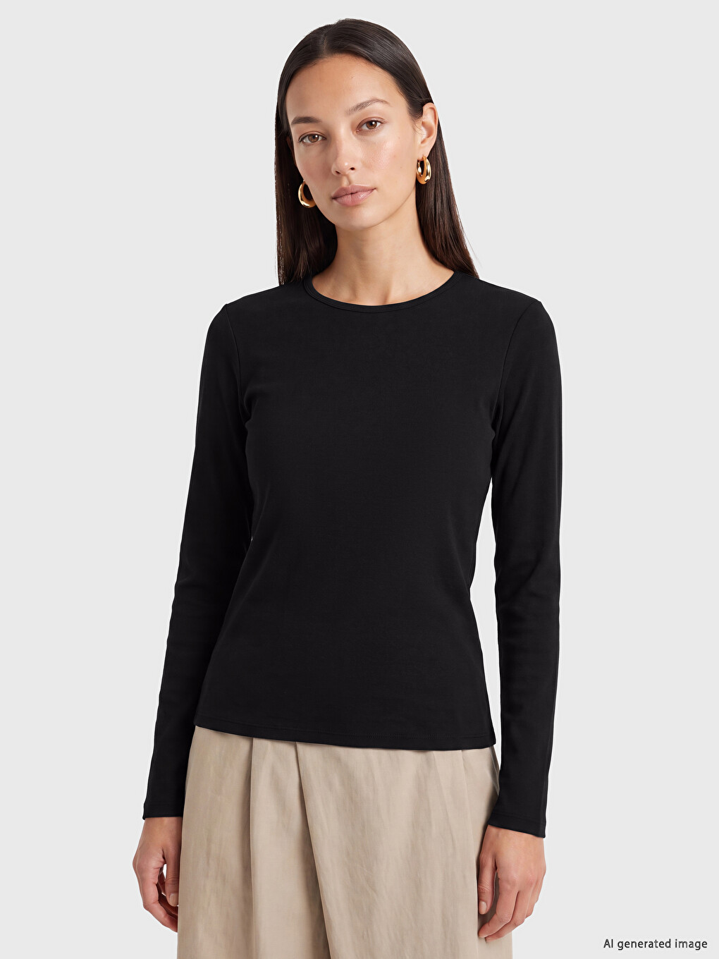 Body Crew Neck 100% Bumbac Femei