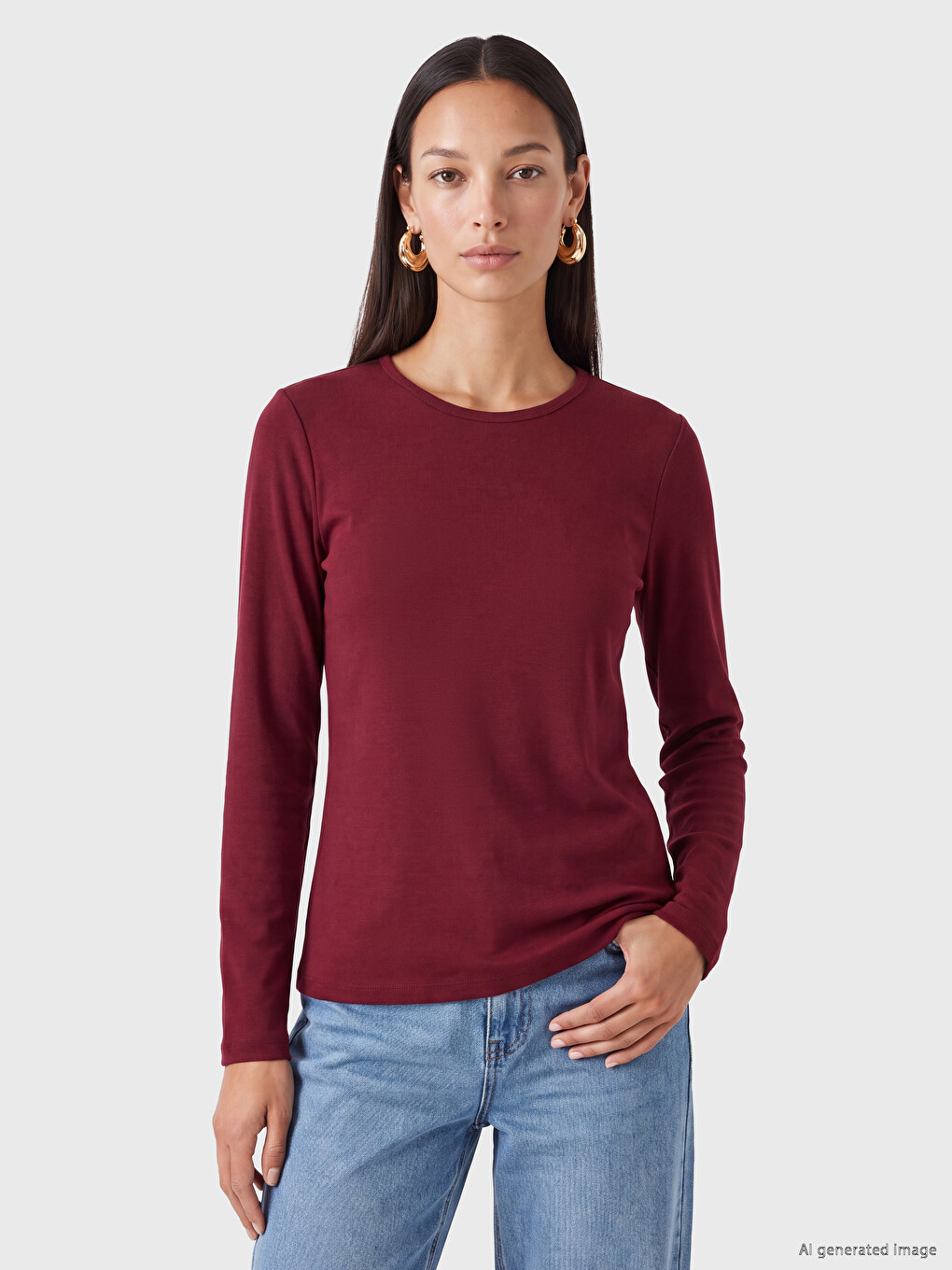 Body Crew Neck 100% Bumbac Femei