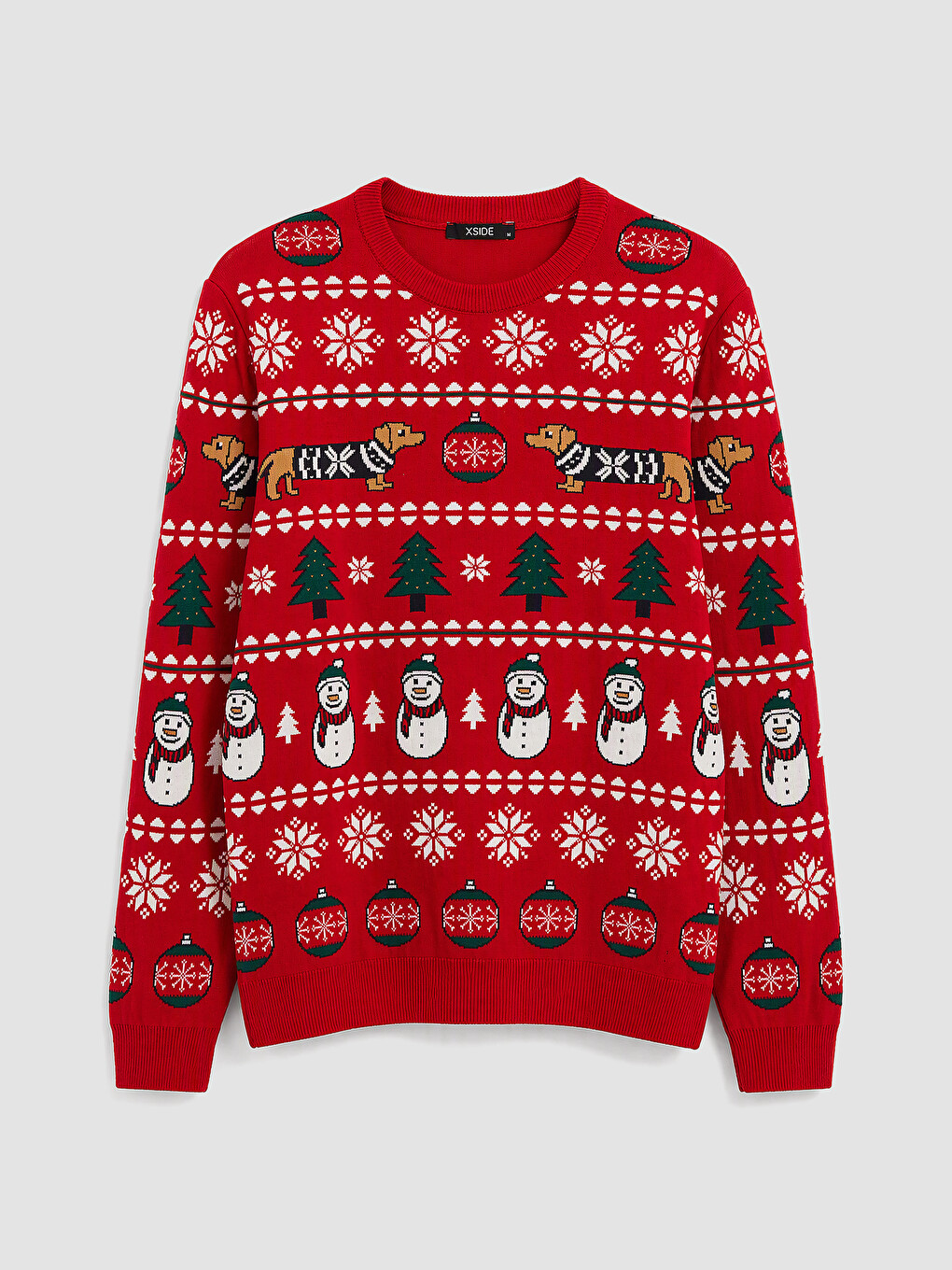 New Year's Themed Men's Knitwear Sweater