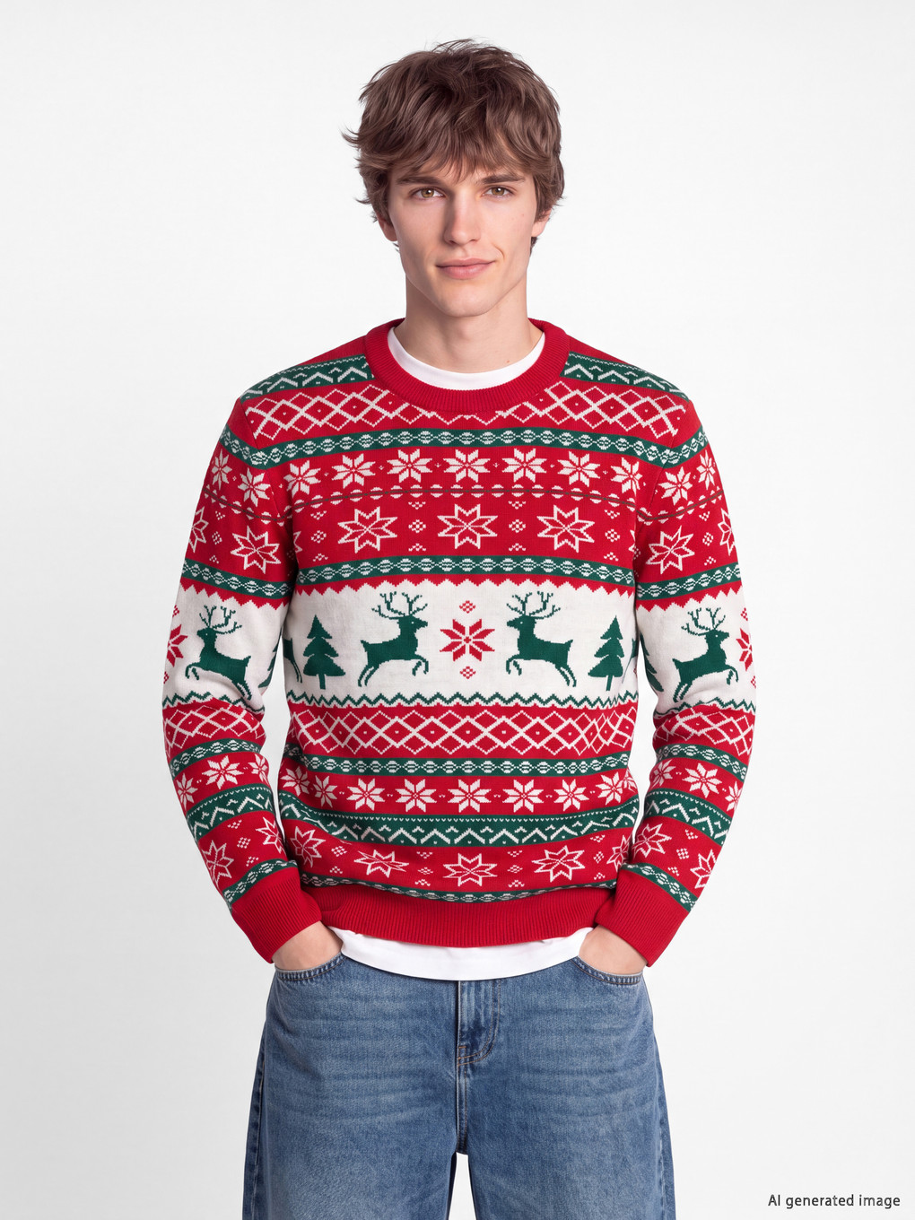 Man Red Sweater