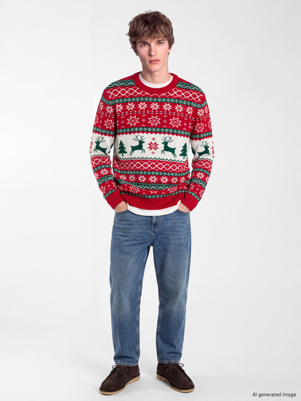 Man Red Sweater-1