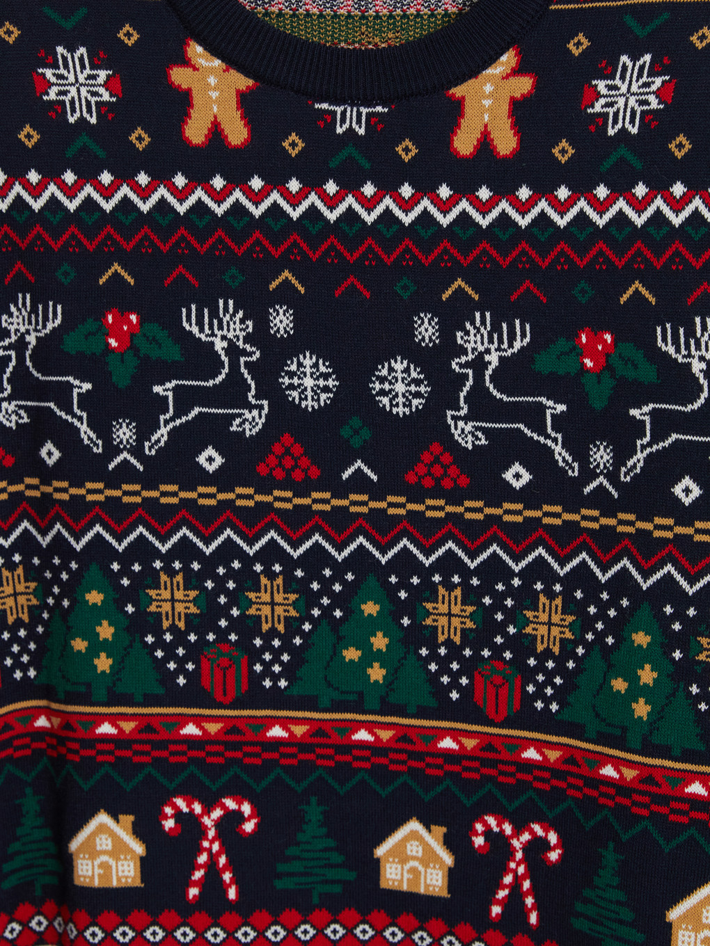 New Year's Themed Men's Knitwear Sweater-1