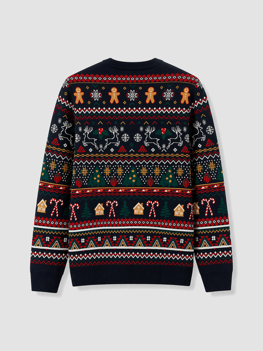 New Year's Themed Men's Knitwear Sweater-2