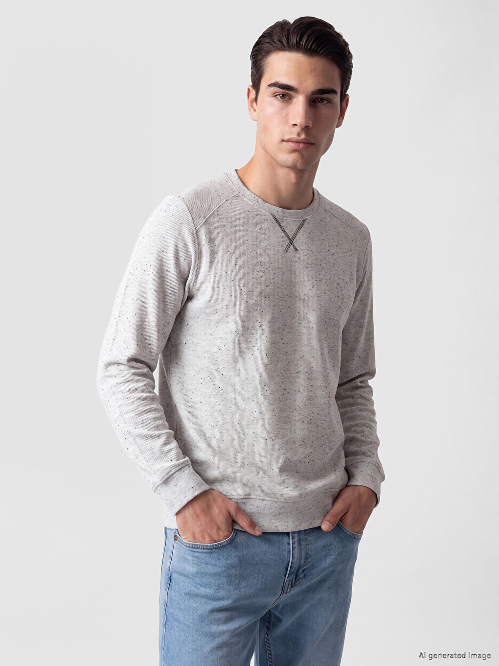 Regular Fit Crew Neck Men's Sweatshirt