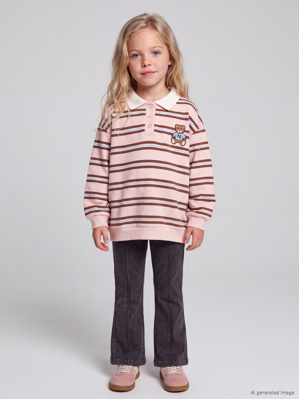 Girls' Flare Leggings-1