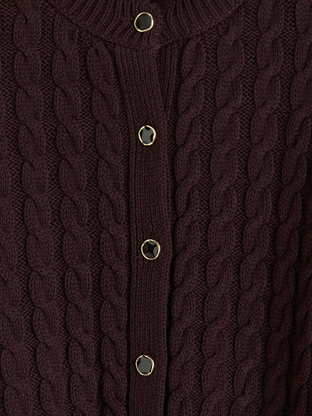 Cable Knit Patterned Women's Knitwear Cardigan-6