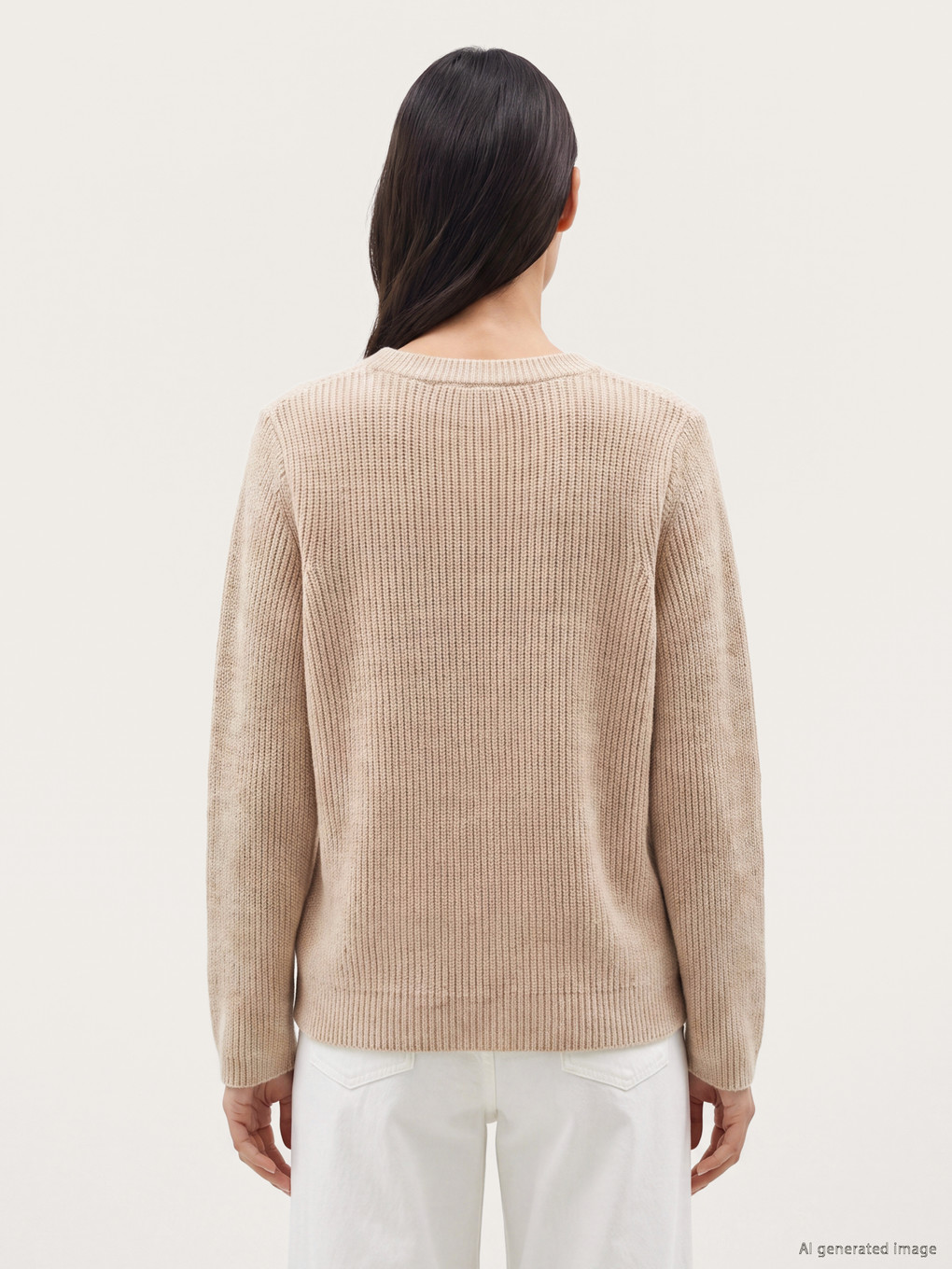 Crew Neck Women's Knitwear Sweater-3