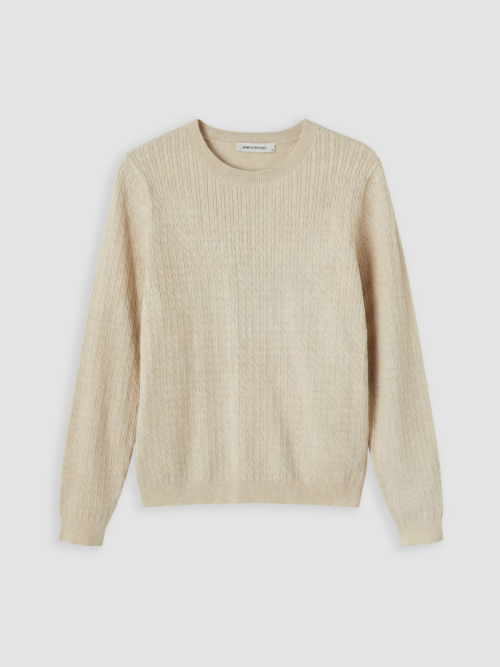 Cable Patterned Women's Knitwear Sweater-4