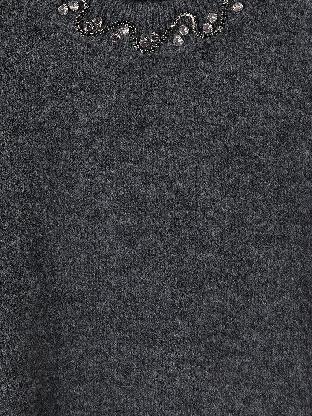 Rhinestone Wool Blended Women's Knitwear Sweater-6