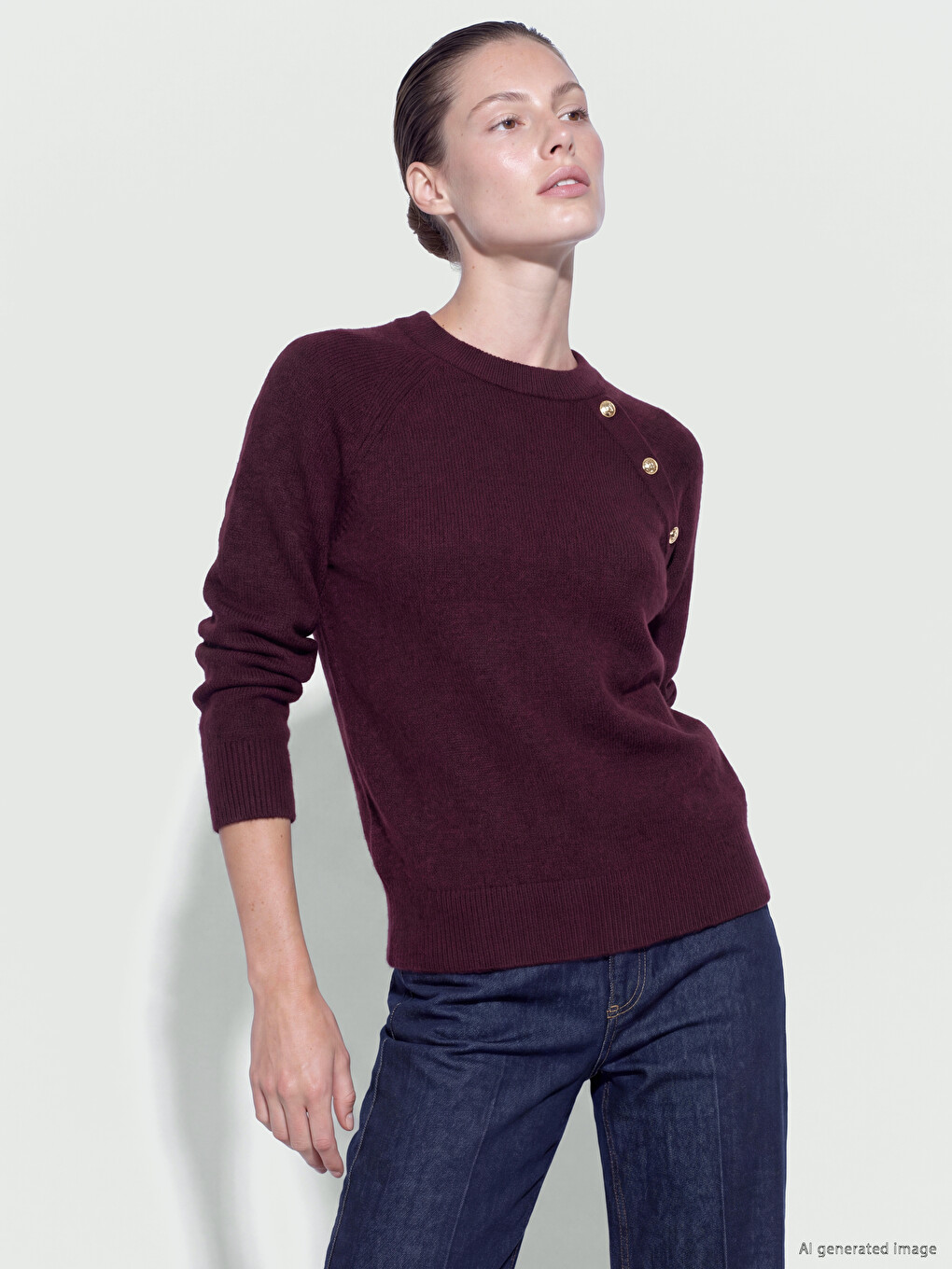 Woman Bordeaux Sweater
