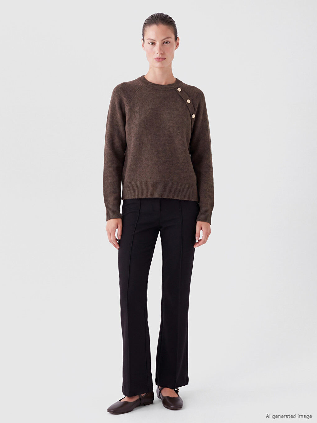 Woman Brown Sweater-1