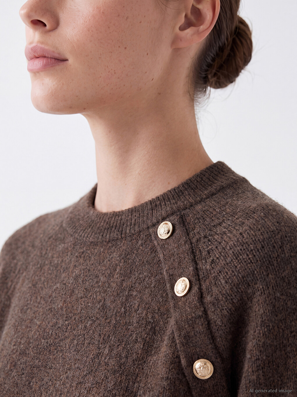 Woman Brown Sweater-2