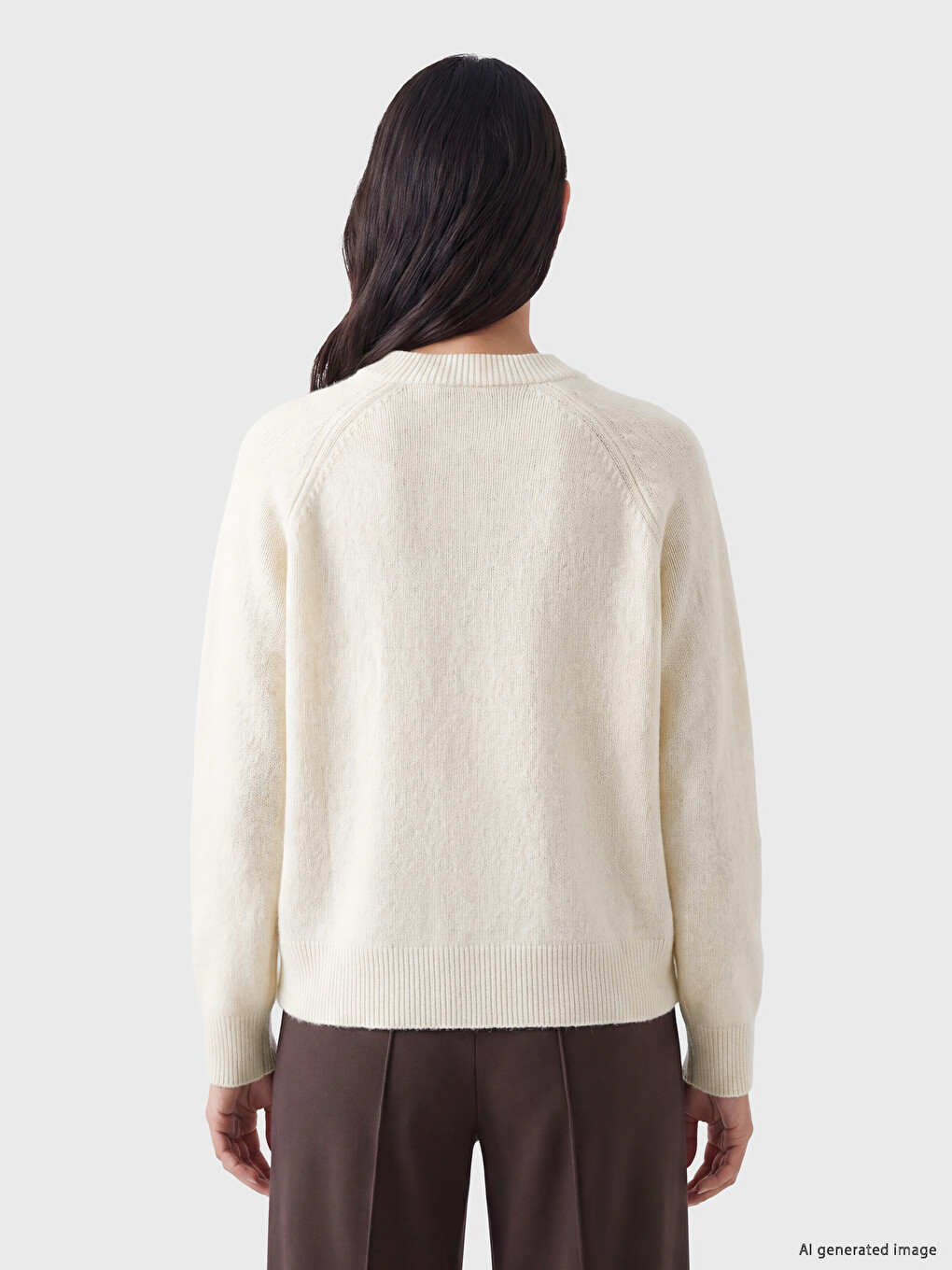 Woman White Sweater-3