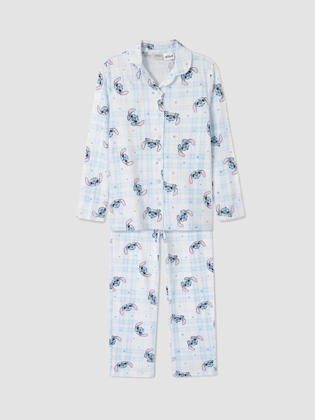 Stitch Printed Girls' Pyjamas Set