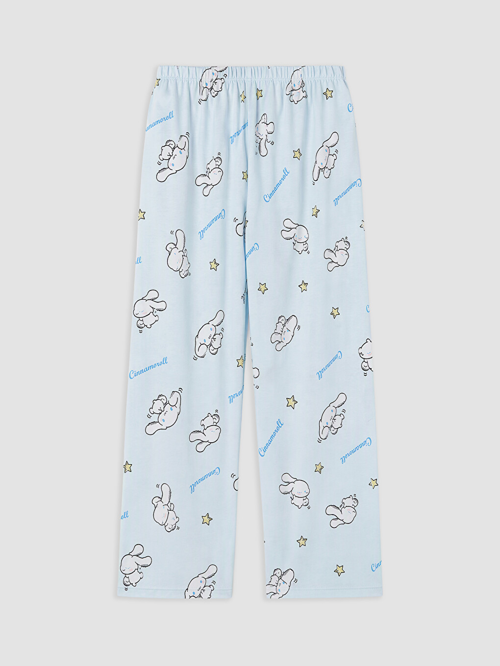 Pembe Cinnamoroll Bisiklet Yaka Kız Çocuk Pijama Takım-4