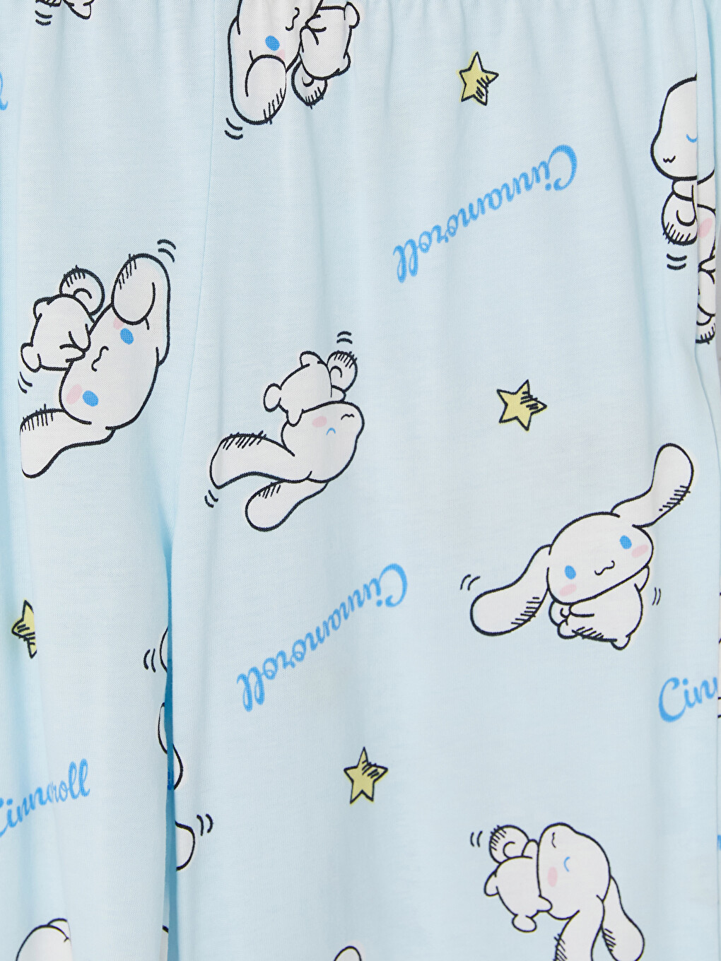 Pembe Cinnamoroll Bisiklet Yaka Kız Çocuk Pijama Takım-6