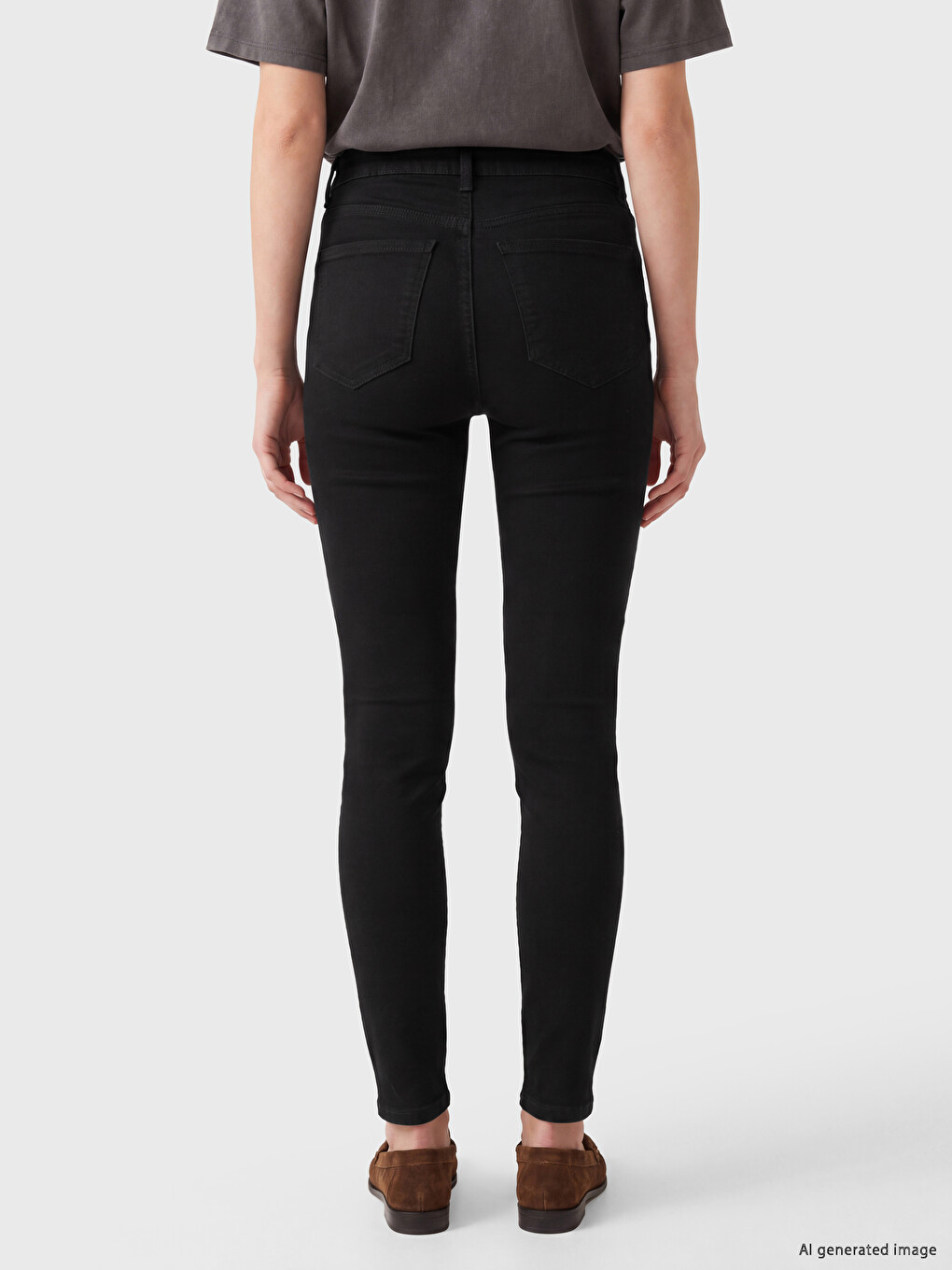 Siyah Jüpiter Süper Skinny Fit Kadın Jean Pantolon-3