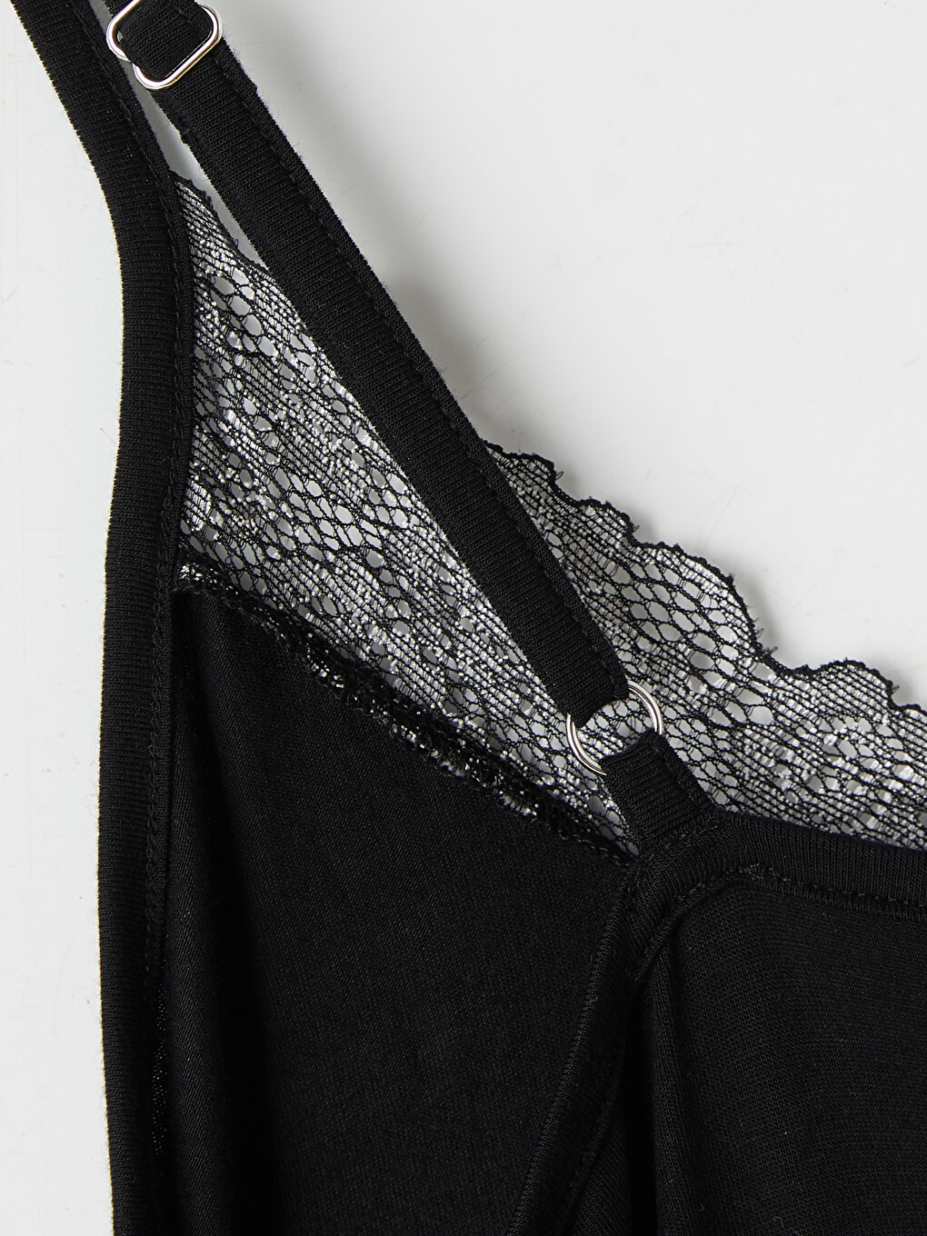 Woman Black Fancy Nightdress-1