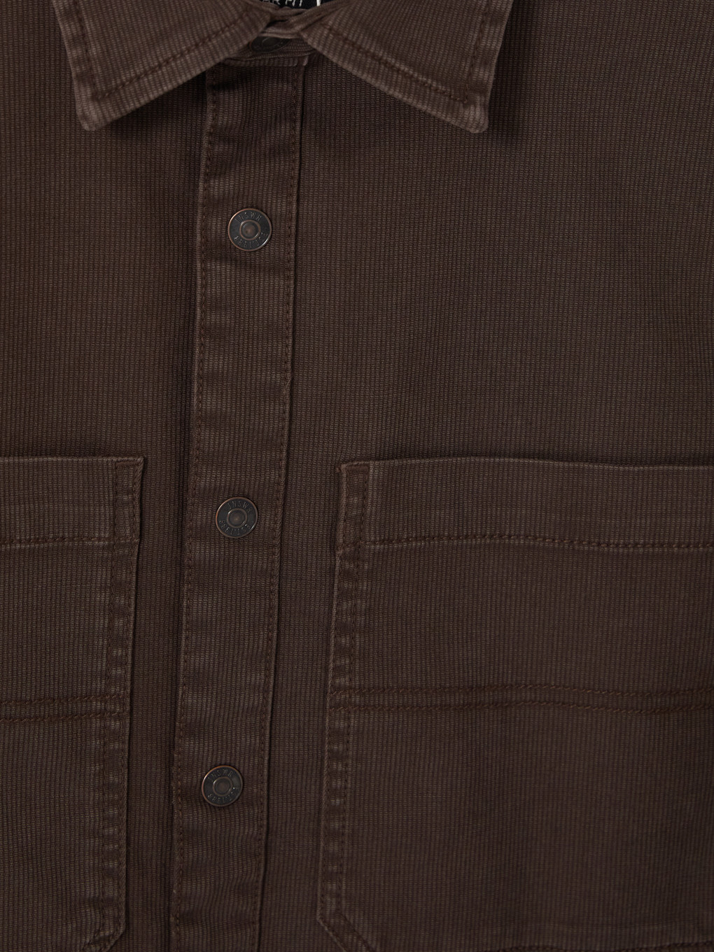 Man Brown Denim Shirt-6