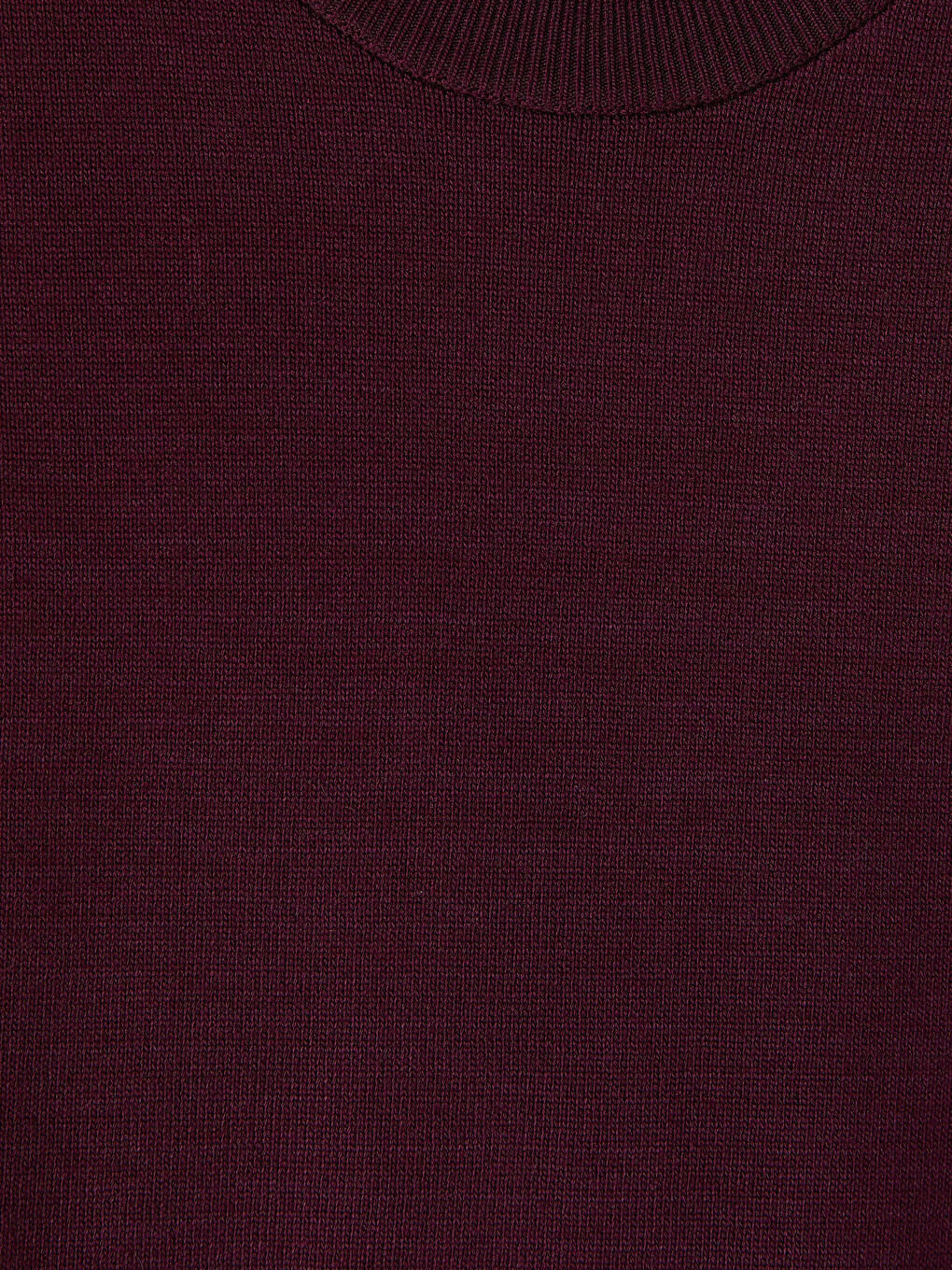 Bordo Bisiklet Yaka Kısa Kollu Kadın Triko Kazak-5