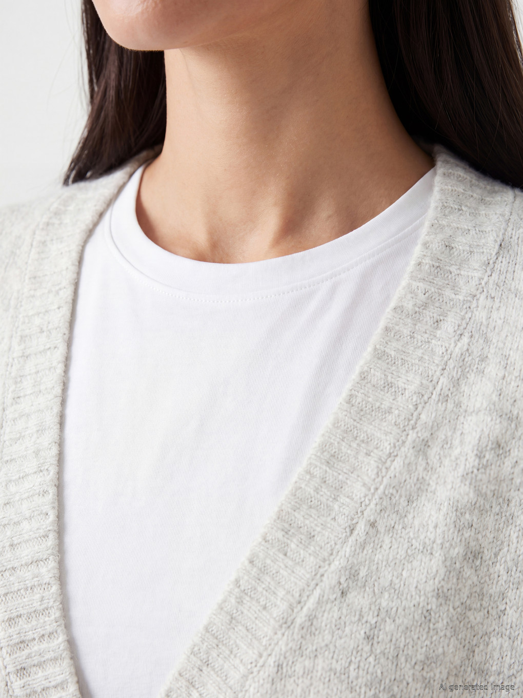 V Neck Women's Knitwear Cardigan-2