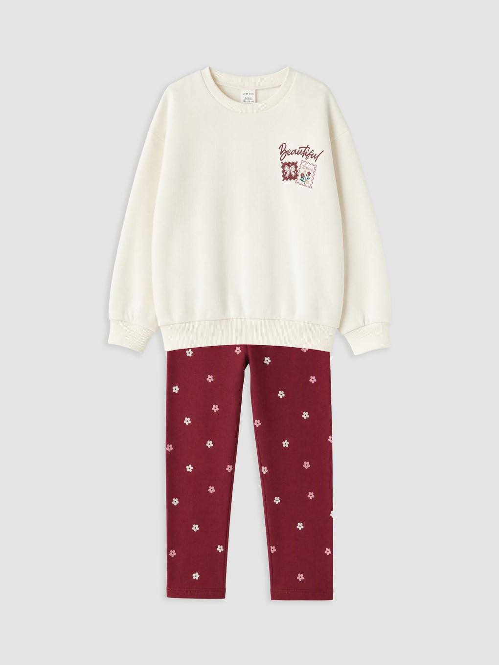 Crew Neck Girls' Set