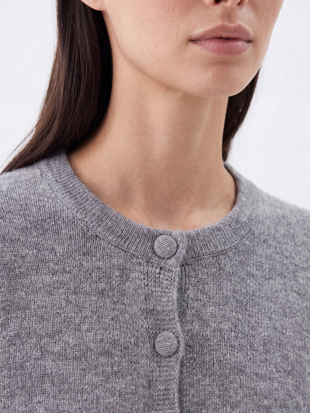 Crew Neck Women's Knitwear Cardigan-2