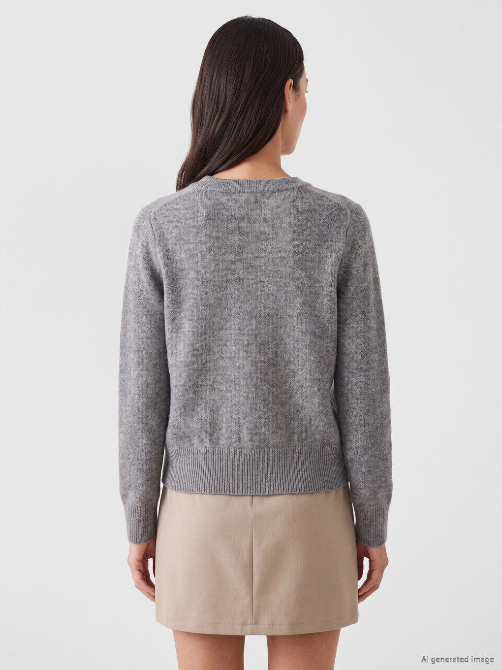 Crew Neck Women's Knitwear Cardigan-3
