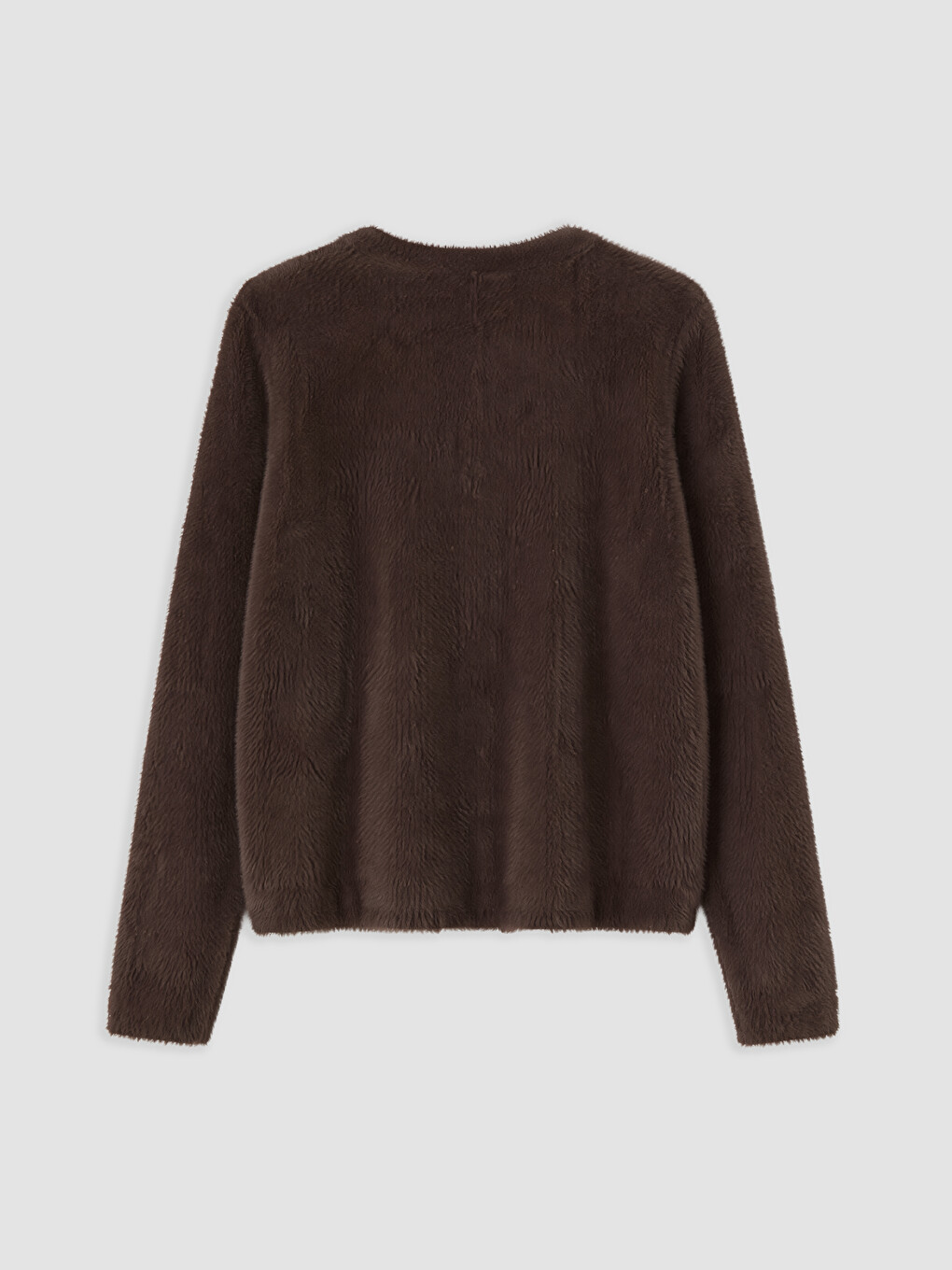 Stone Embellished Furry Women's Cardigan-5
