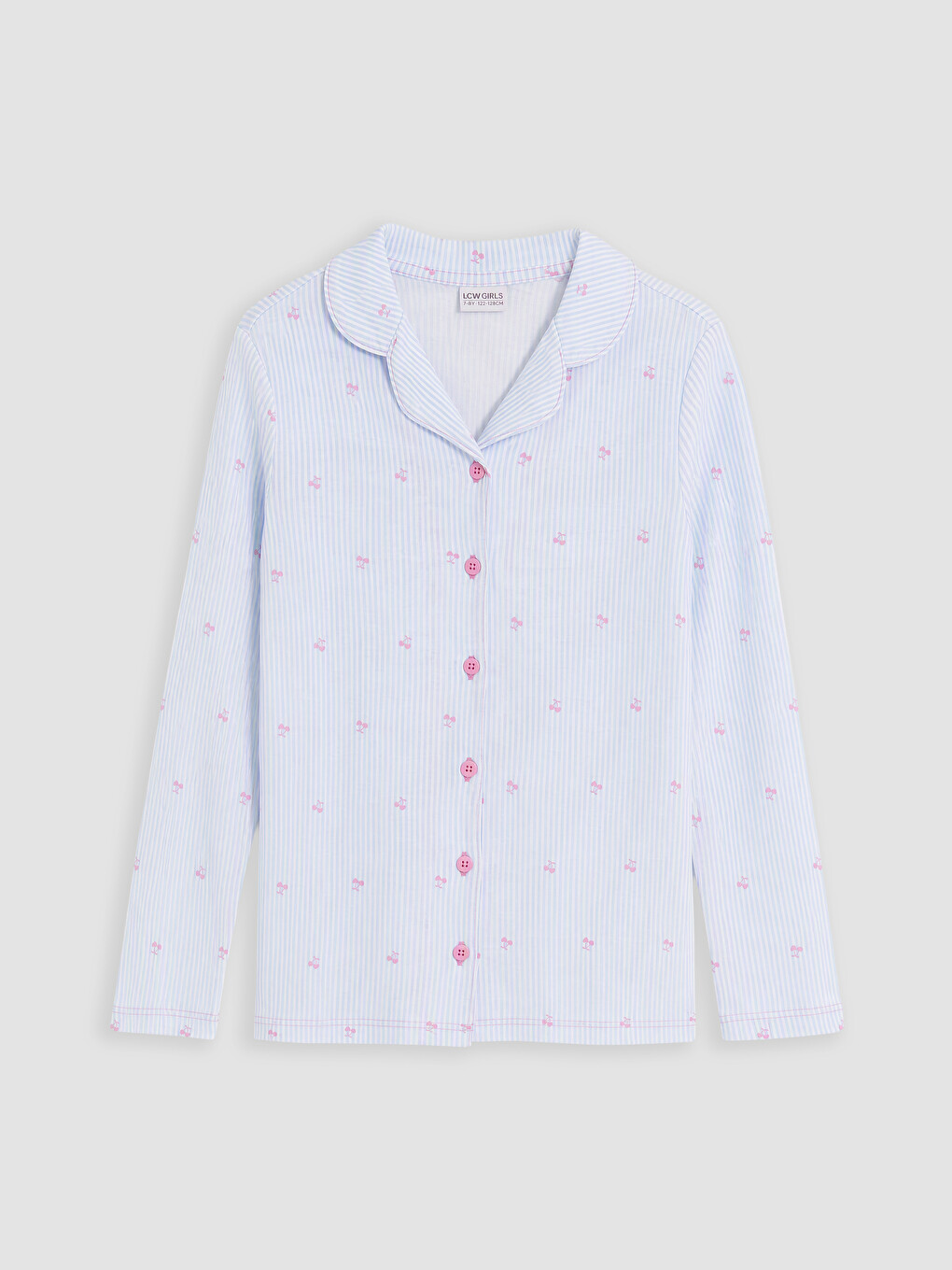 Collared Neck Girls' Pyjamas Set-1