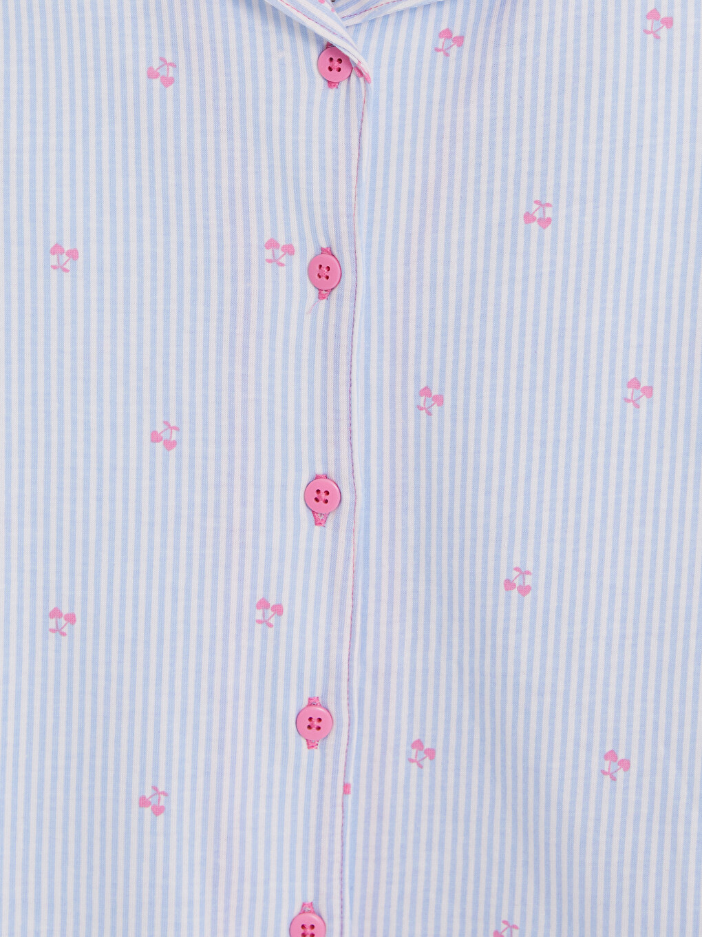 Collared Neck Girls' Pyjamas Set-2