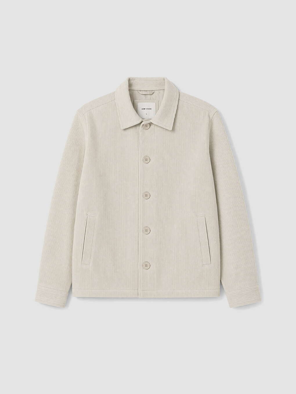 Man Beige Coat-4