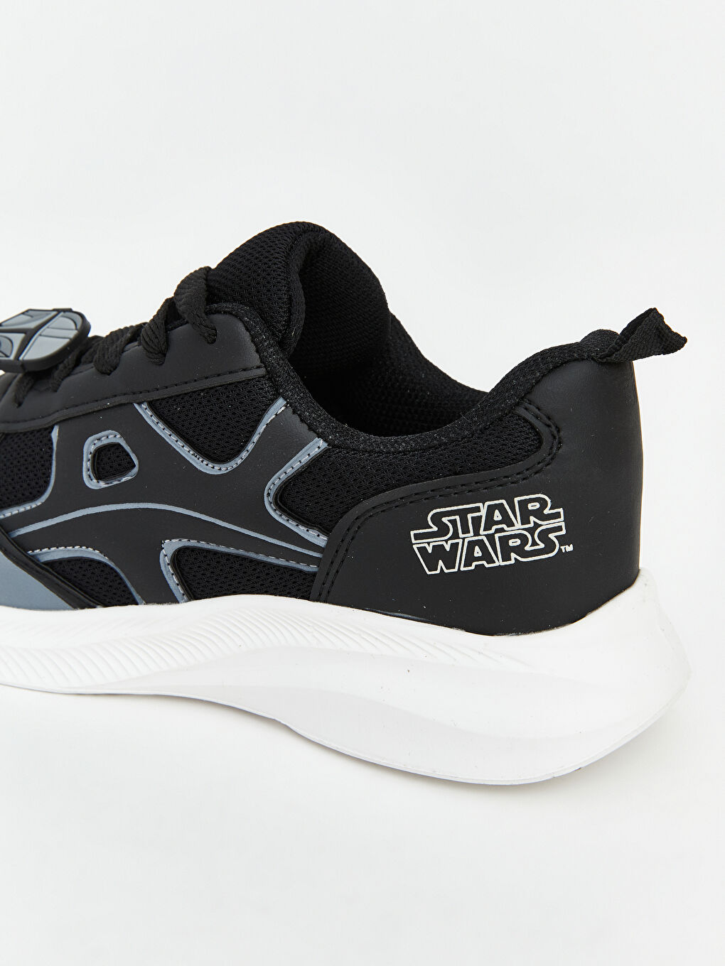 Siyah Star Wars Baskılı Erkek Çocuk Spor Ayakkabı-4