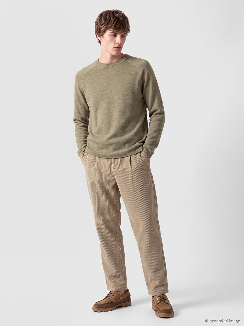 Man Khaki Trousers